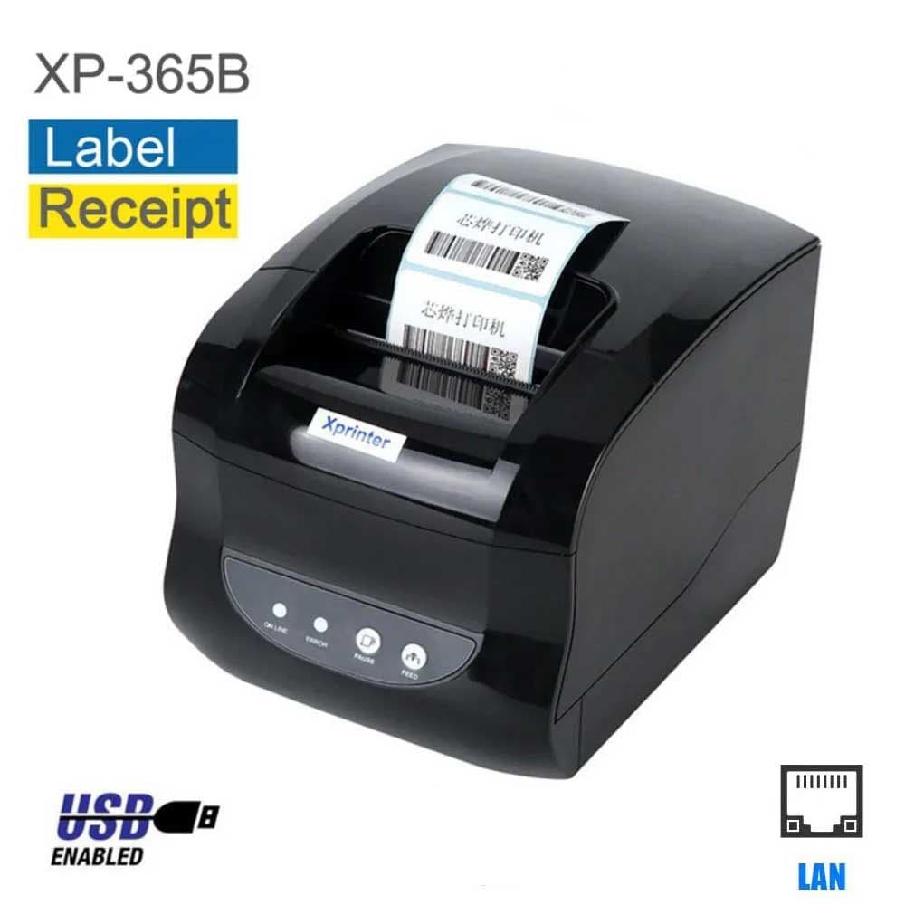 X PRINTER XP-365B 3 INCH THERMAL RECEIPT AND LABEL PRINTER