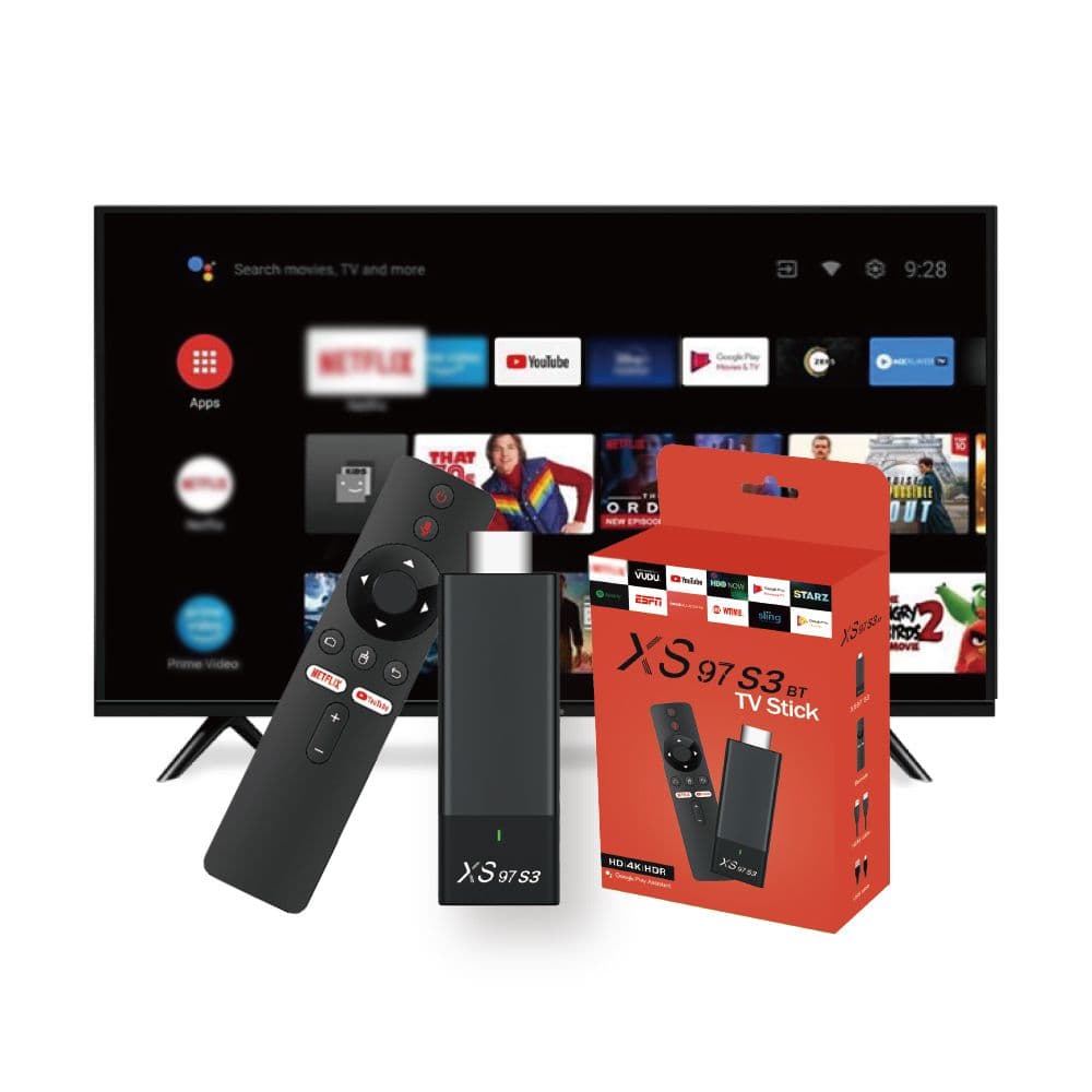 XS97 S3 ALLWINNER H313 ANDROID 10 DUAL WIFI QUAD CORE 2GB+8GB 4K TV STICK