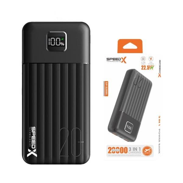 SPEEDX SP-S288L 3IN1 (22.5W) 20000MAH FAST CHARGING POWER BANK