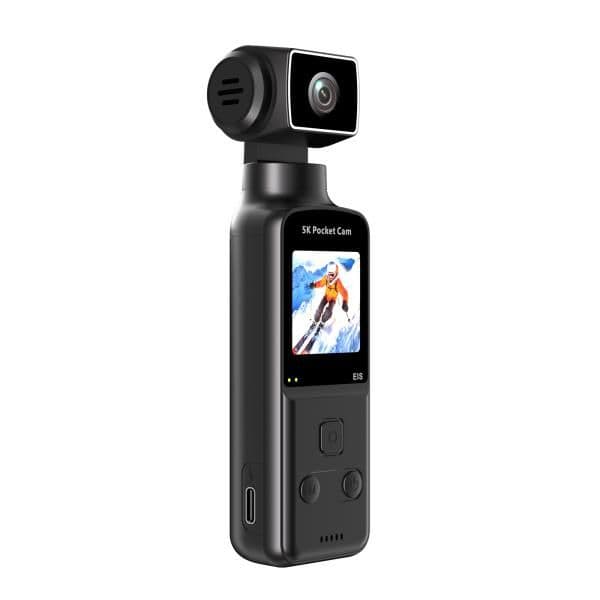K1 POCKET 5K HD WIFI HANDHELD 270° ROTATABLE SPORTS & VLOGGING ACTION CAMERA